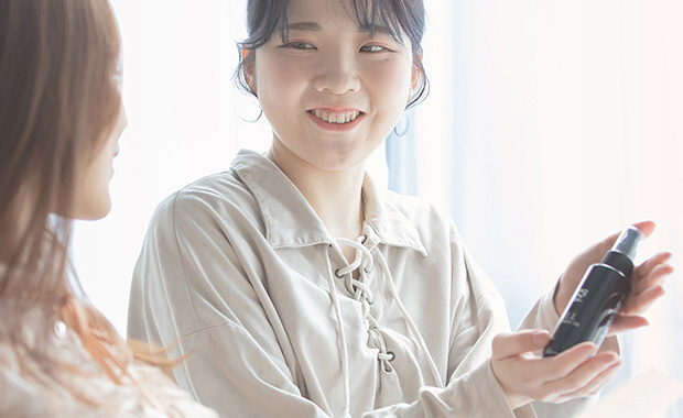 質感の維持の仕方を伝える正しいケアの習慣化